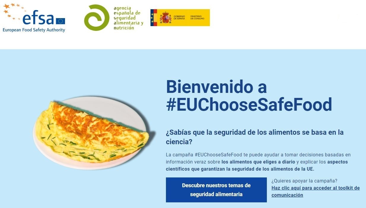 Campaña EFSA - AESAN #EUChooseSafeFood - La UE elige alimentos seguros