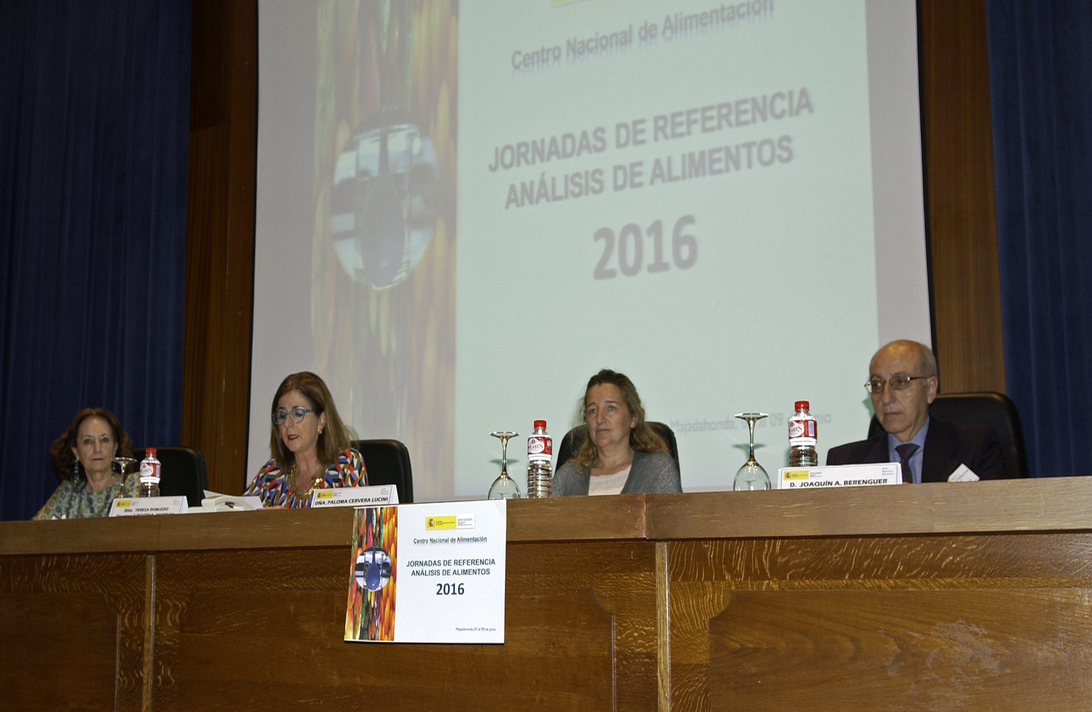 Inauguración de las Jornadas de Referencia 2016-Análisis de Alimentos en CNA