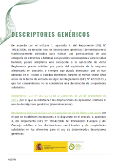 DESCRIPTORES GENÉRICOS