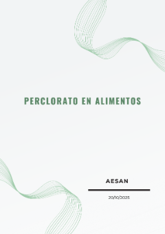 PERCLORATO EN ALIMENTOS