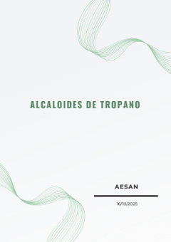 ALCALOIDES DE TROPANO