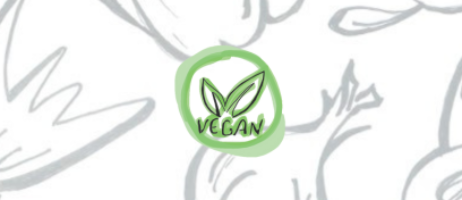 Tarjeta - Menú vegano en el cole