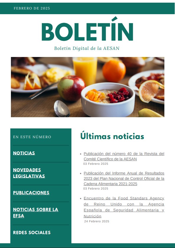 Boletin digital AESAN febrero 2025  (pdf)