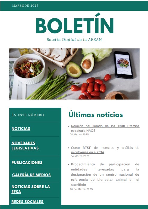 Boletin digital AESAN marzo 2025  (pdf)