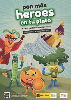 Campaña "Pon más héroes en tu plato, y llena tu vida de superpoderes"