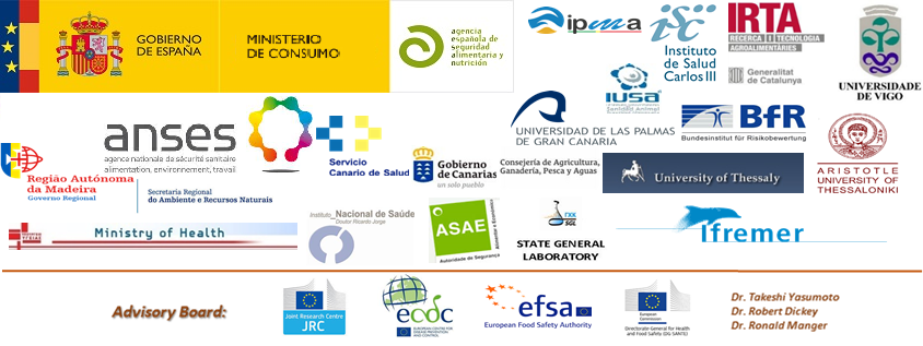 Logos de las entidades que componen Ciguatera