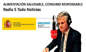 Audios con recomendaciones de AECOSAN sobre alimentación saludable  y consumo responsable emitidos en Radio 5. 2016- 2018