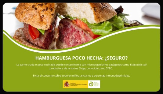 Hamburguesa poco hecha. ¿Seguro?