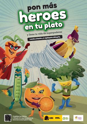 Campaña "Pon más héroes en tu plato, y llena tu vida de superpoderes"