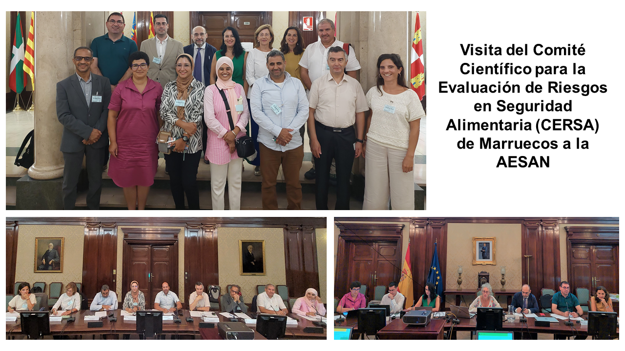 Visita del Comité Científico para la Evaluación de Riesgos en Seguridad Alimentaria (CERSA) del Ministerio de Salud y Protección Social de Marruecos a la AESAN