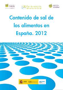 Estudio contenido de sal de los alimetnos en España. 2012