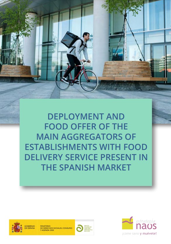 Implantación y oferta alimentaria de los principales agregadores de establecimientos con servicio de entrega de comida a domicilio presentes en el mercado español. Versión en Inglés