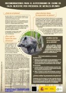 Recomendaciones para el autoconsumo de carne de caza silvestre por presencia de metales (plomo).