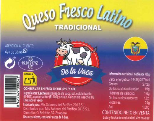 Imagen 3 de quesos de la marca De la vaca