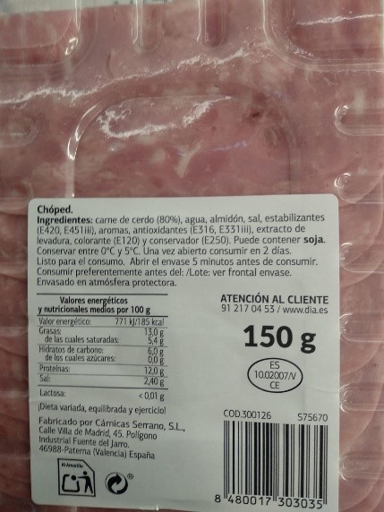 Producto alertado