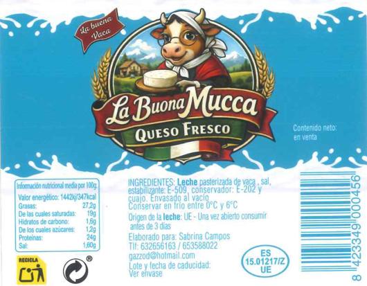 Imagen 2 de quesos de la marca La Buona Mucca