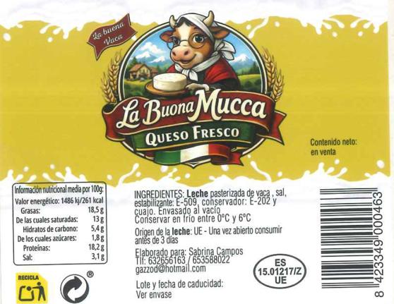 Imagen 1 de quesos de la marca La Buona Mucca