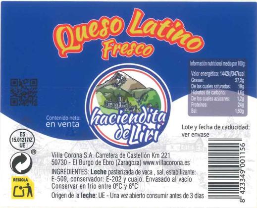 Imagen 1 de quesos de la marca Haciendita de Liri